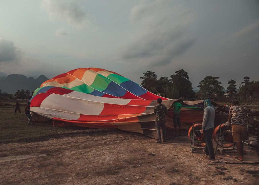 Hot Air Ballooning Vang Vieng