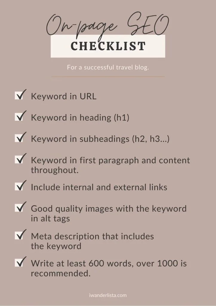 SEO Checklist 2 1