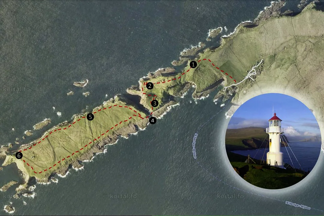 Mykines map